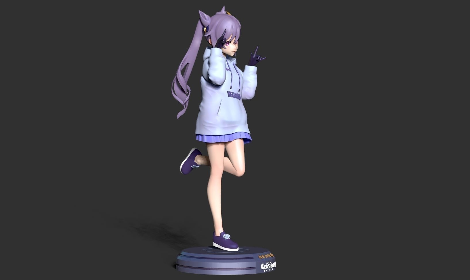 Keqing - Genshin Impact Fanart 3D print model_15