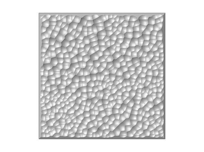 Hammered texture panel relief  3D print model