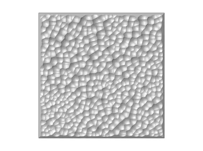 Hammered texture panel relief  3D print model