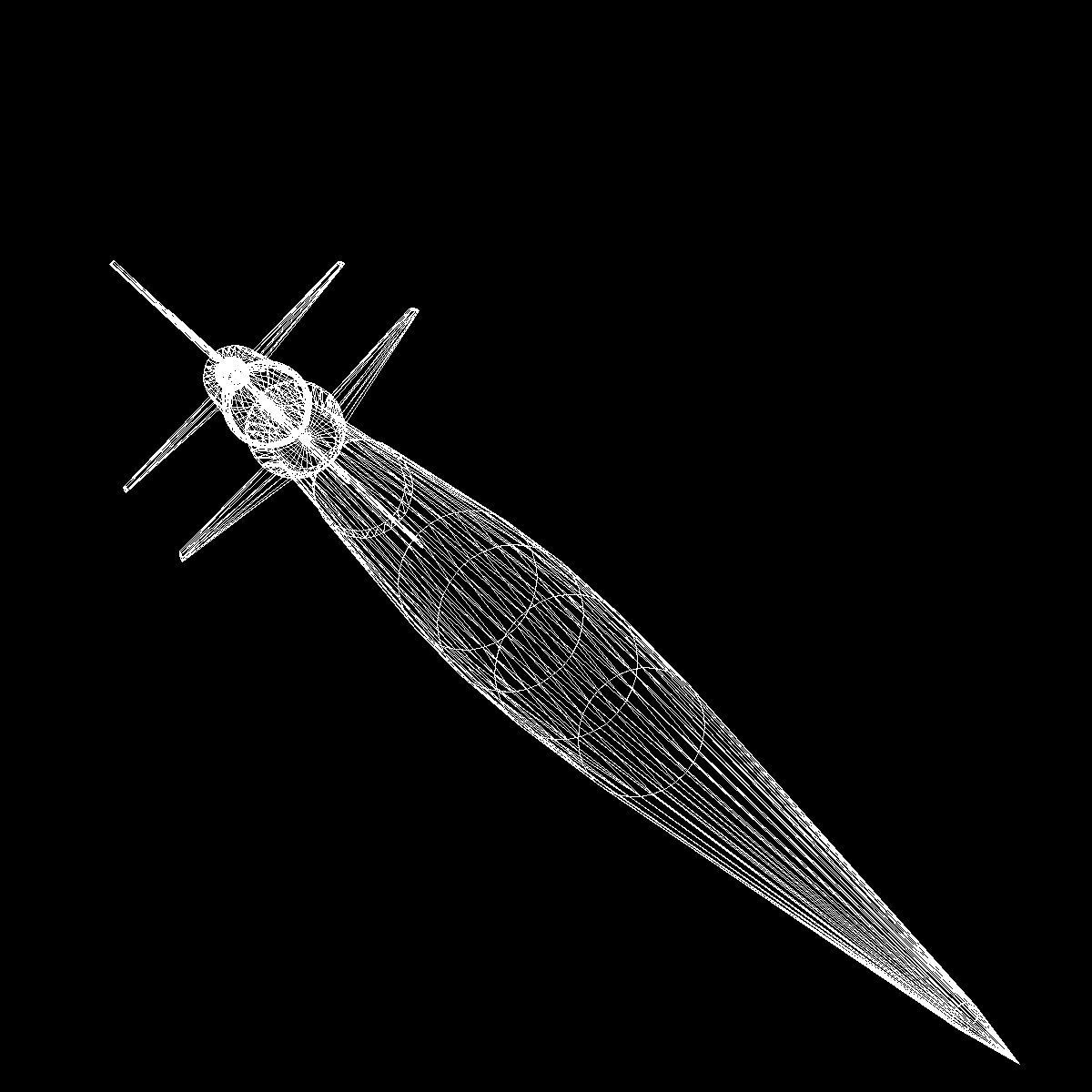 Gamma Centauro Rocket Low-poly 3D model_13