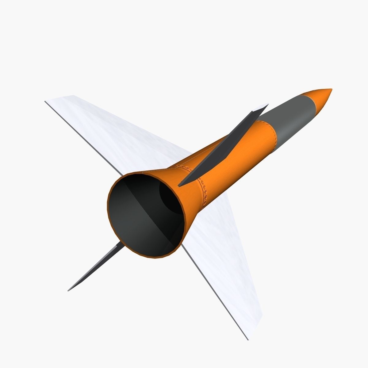 Gamma Centauro Rocket Low-poly 3D model_5
