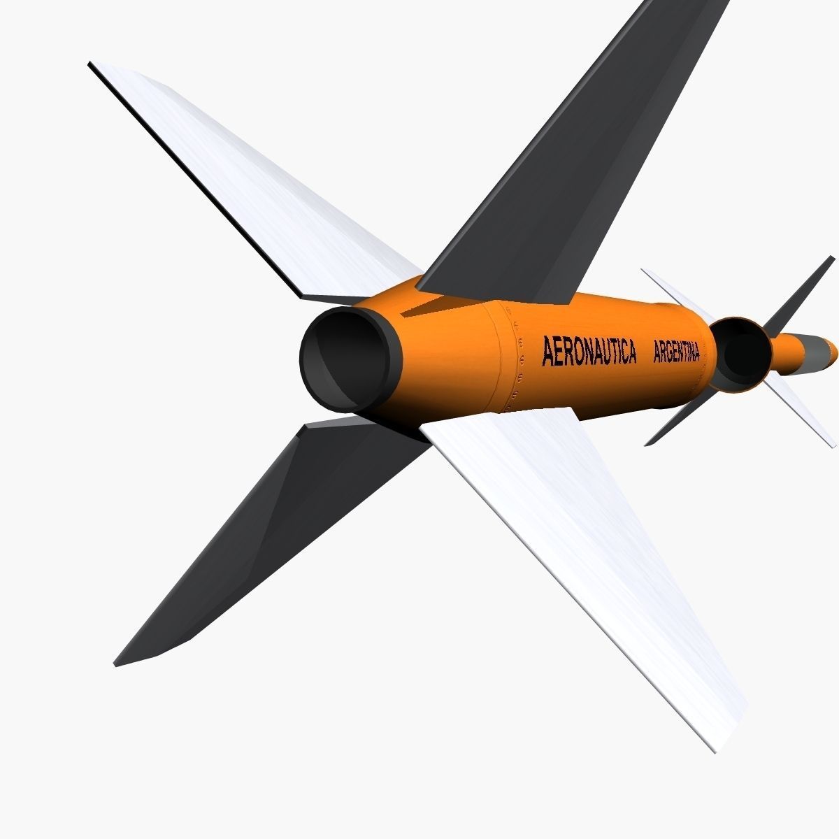 Gamma Centauro Rocket Low-poly 3D model_3