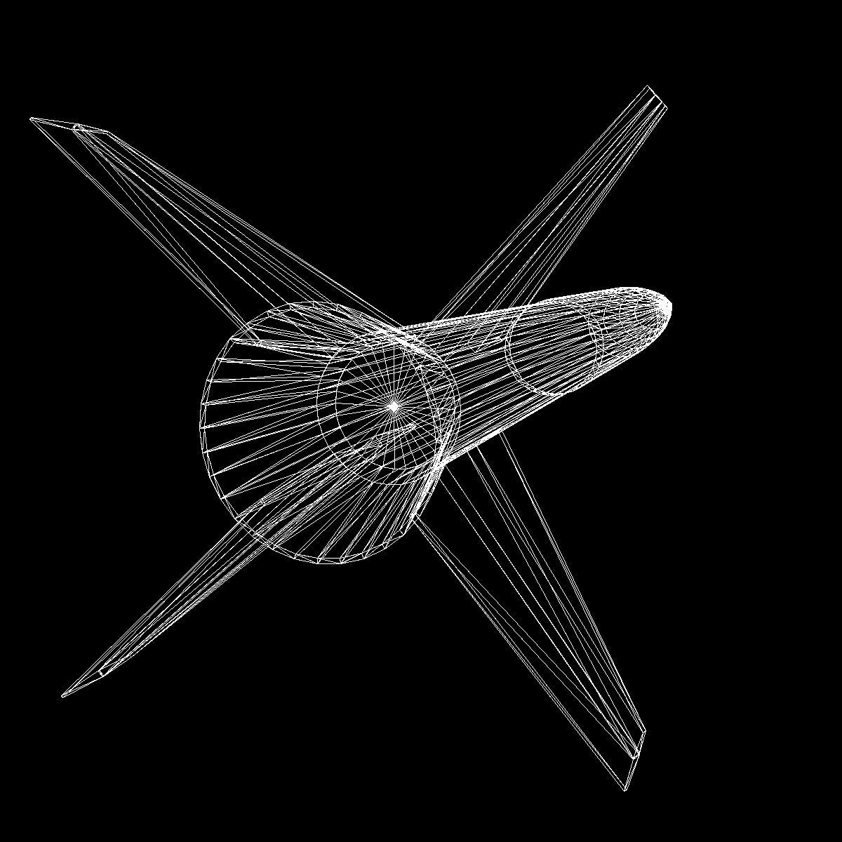 Gamma Centauro Rocket Low-poly 3D model_14