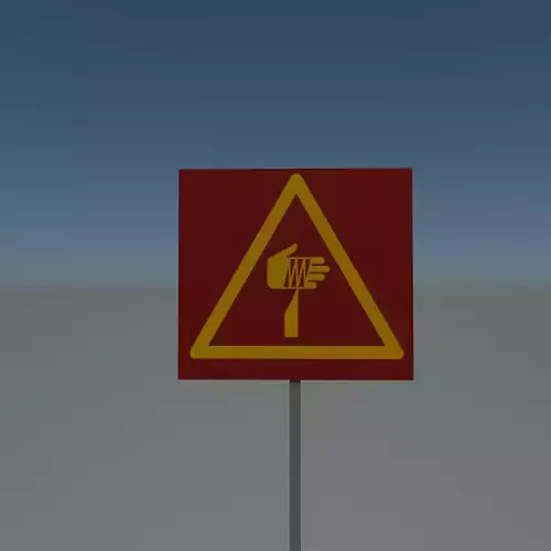 Sign cut hazard