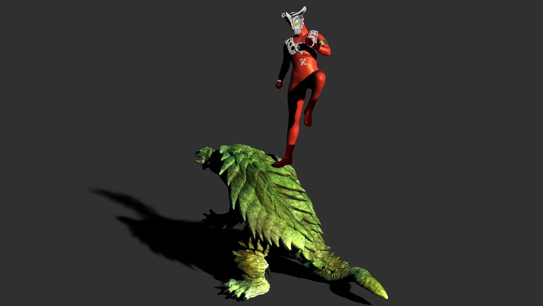 Ultraman lion model 3D model 3D printable CGTrader