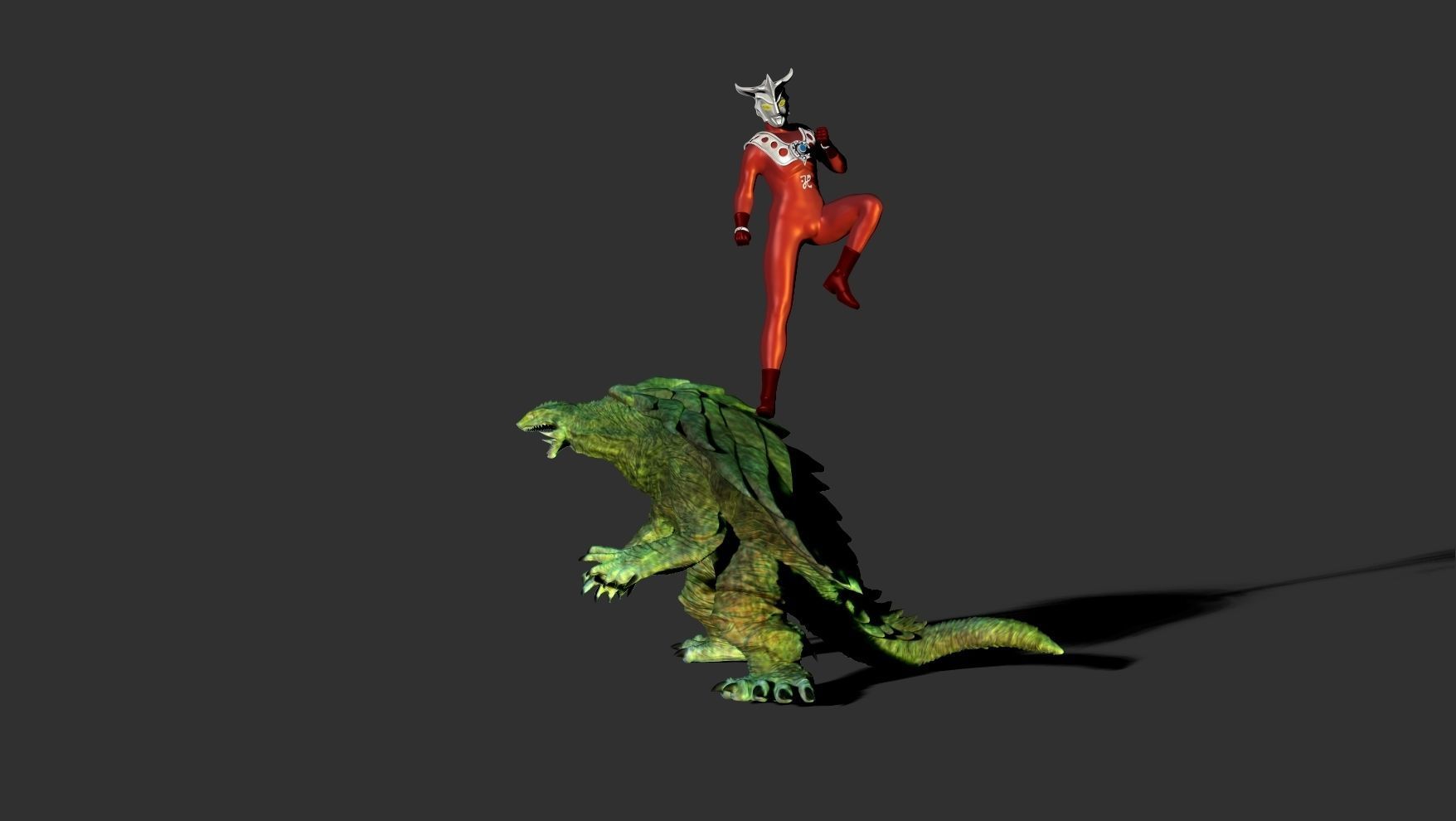 Ultraman lion model 3D model 3D printable CGTrader