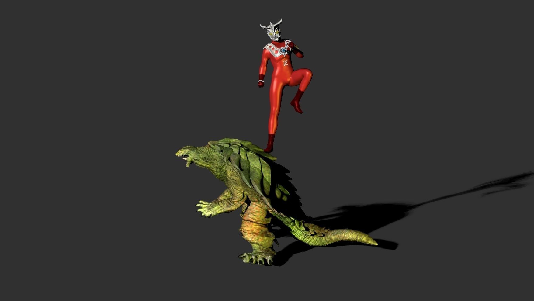 Ultraman lion model 3D model 3D printable CGTrader