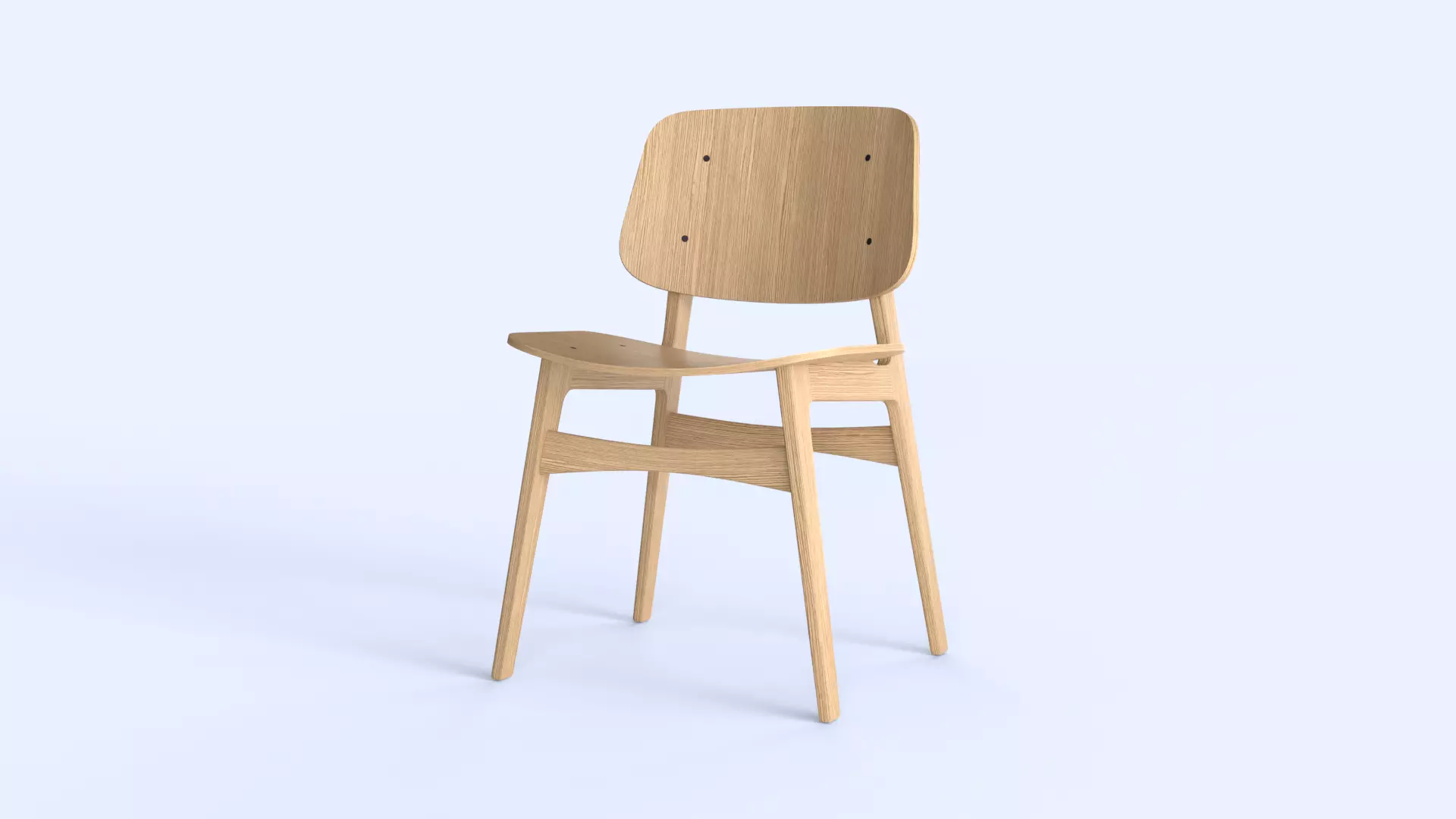 SOBORG WOODEN CHAIR COLOR 01 Free low-poly 3D model
