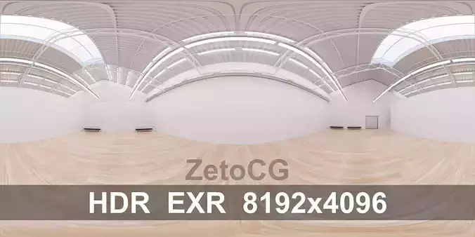 HDRI - Art Museum Gallery Interior 7 - 8192x4096