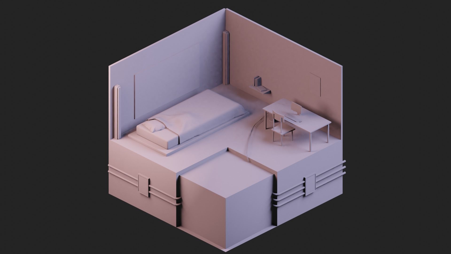 The Neighbor Indoors Interior 3D model_3