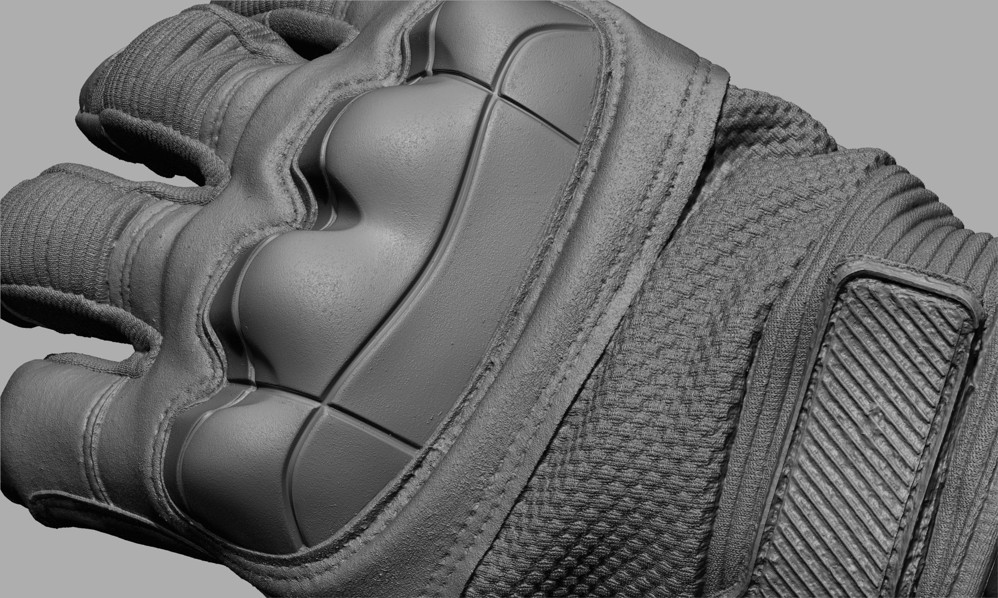 Tactical Gloves 031 Low-poly 3D model_15