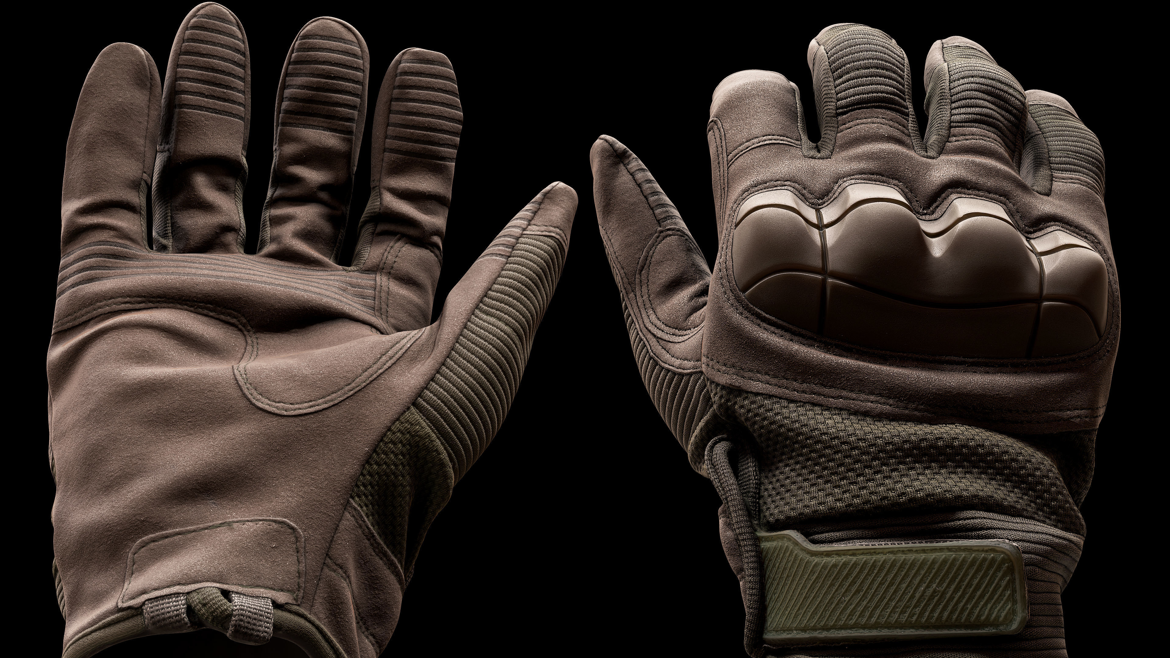 Tactical Gloves 031 Low-poly 3D model_8