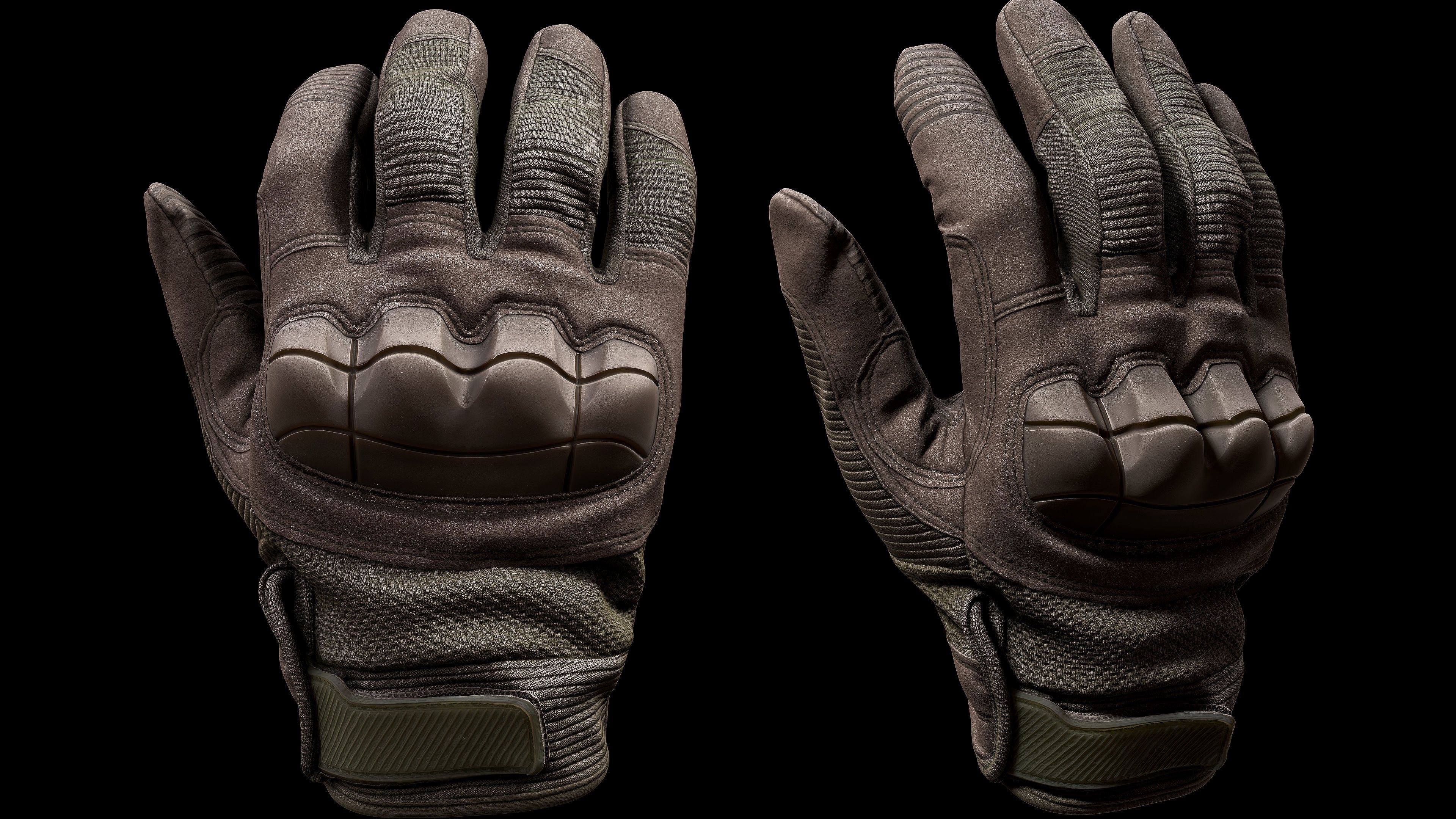 Tactical Gloves 031 Low-poly 3D model_4