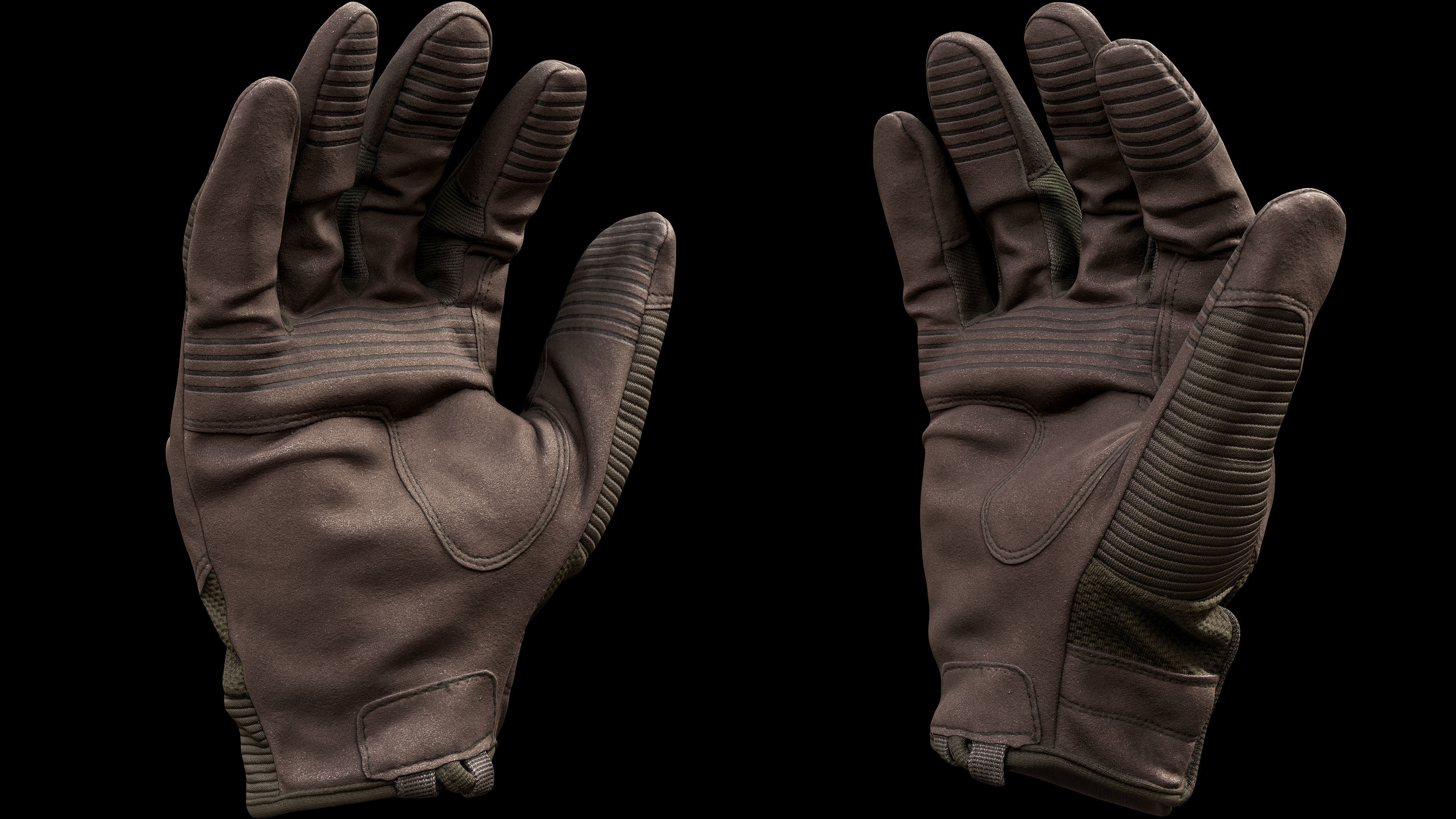 Tactical Gloves 031 Low-poly 3D model_5
