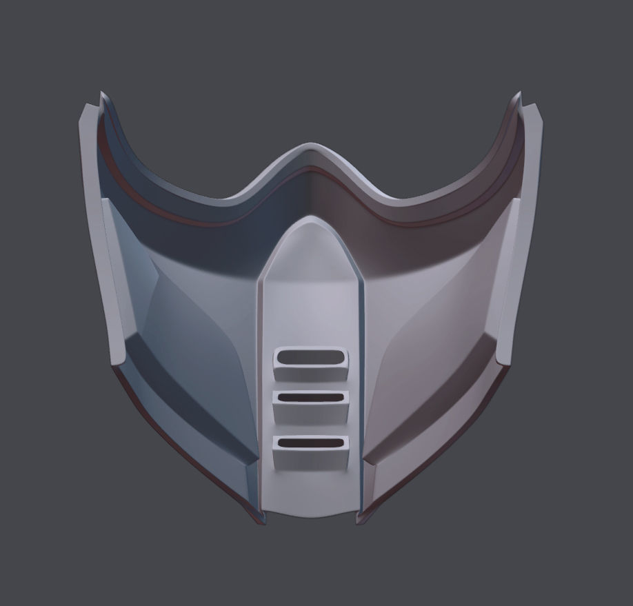 Sub Zero mask Mortal Kombat 11 MK 3D print model 3D print model_9