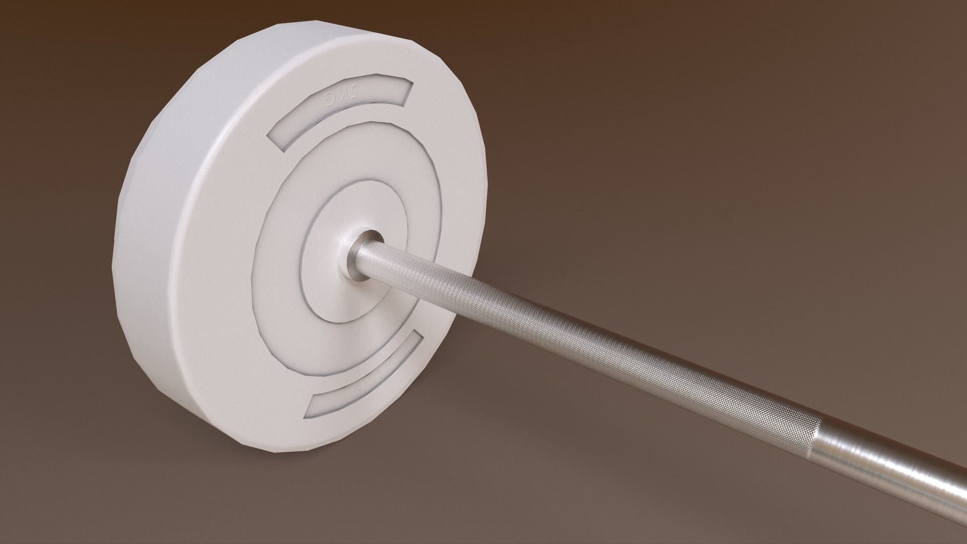 PBR Adjustable Barbell Set A1 Low-poly 3D model_16
