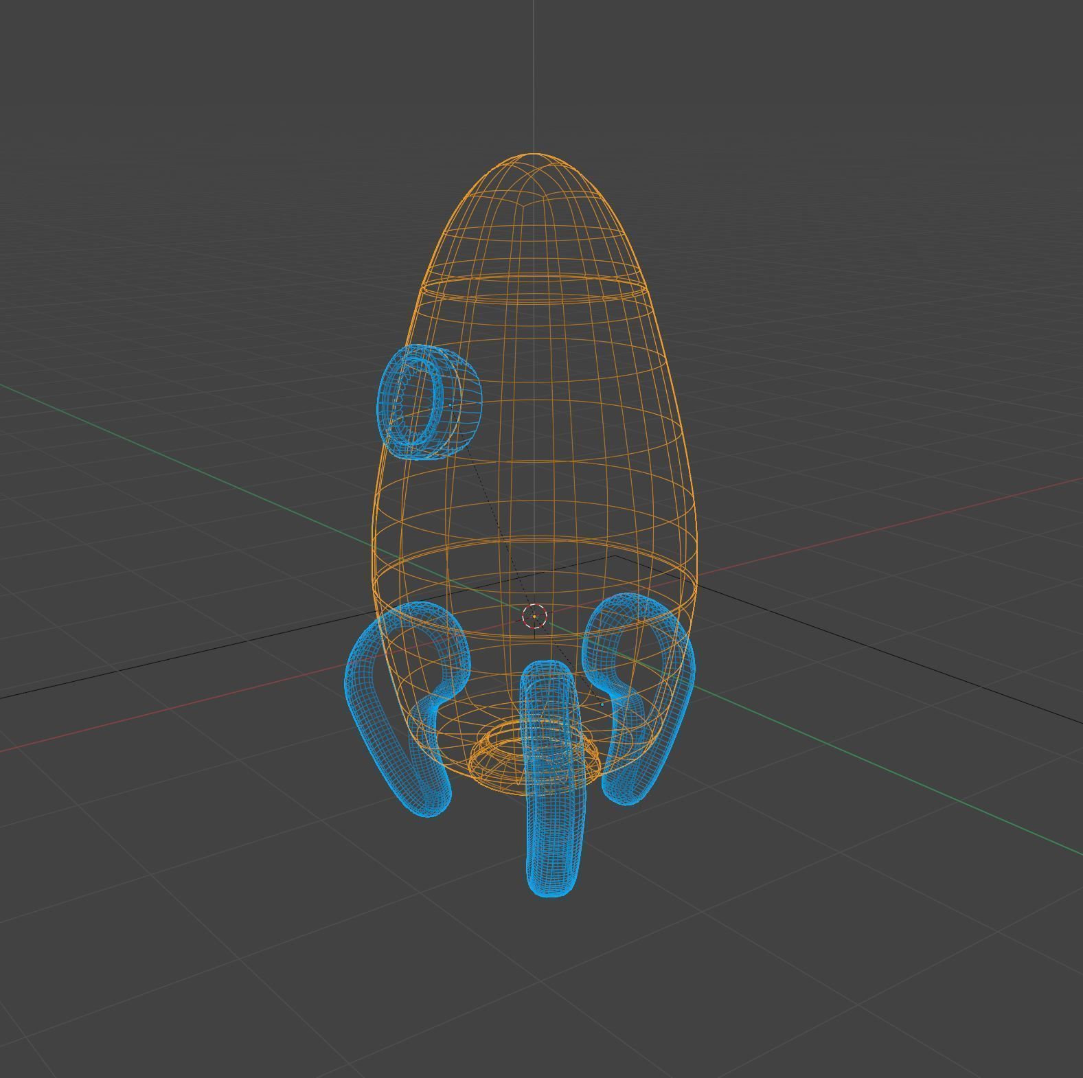 Cartoon Space Rocket - Toon Spaceship Free 3D model_4