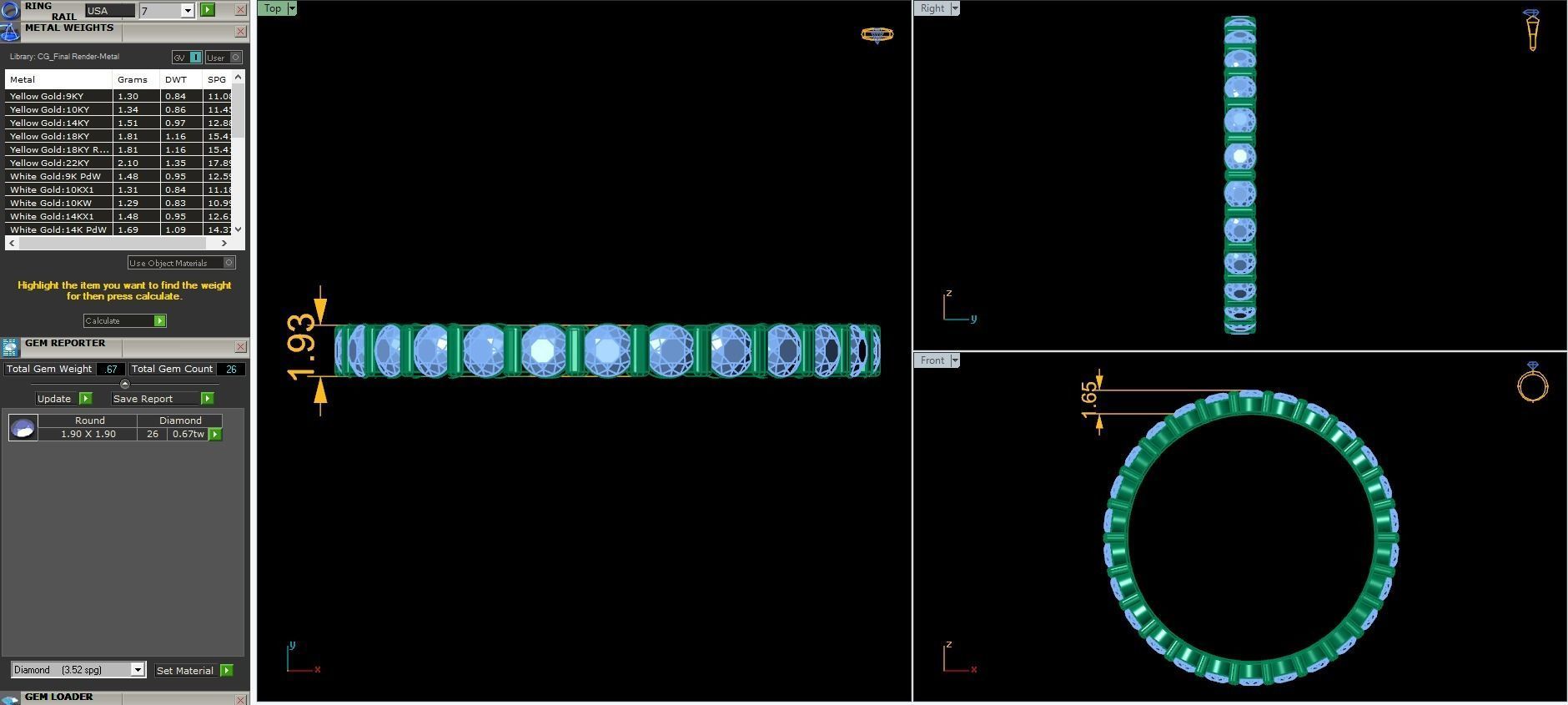 Eternity band 3D print model_3