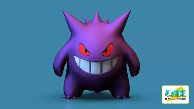 Gengar - Pokemon Fanart  - 3D Printing