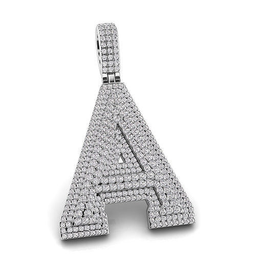 Alphabet Latter A Diamond Pendent 3D print model