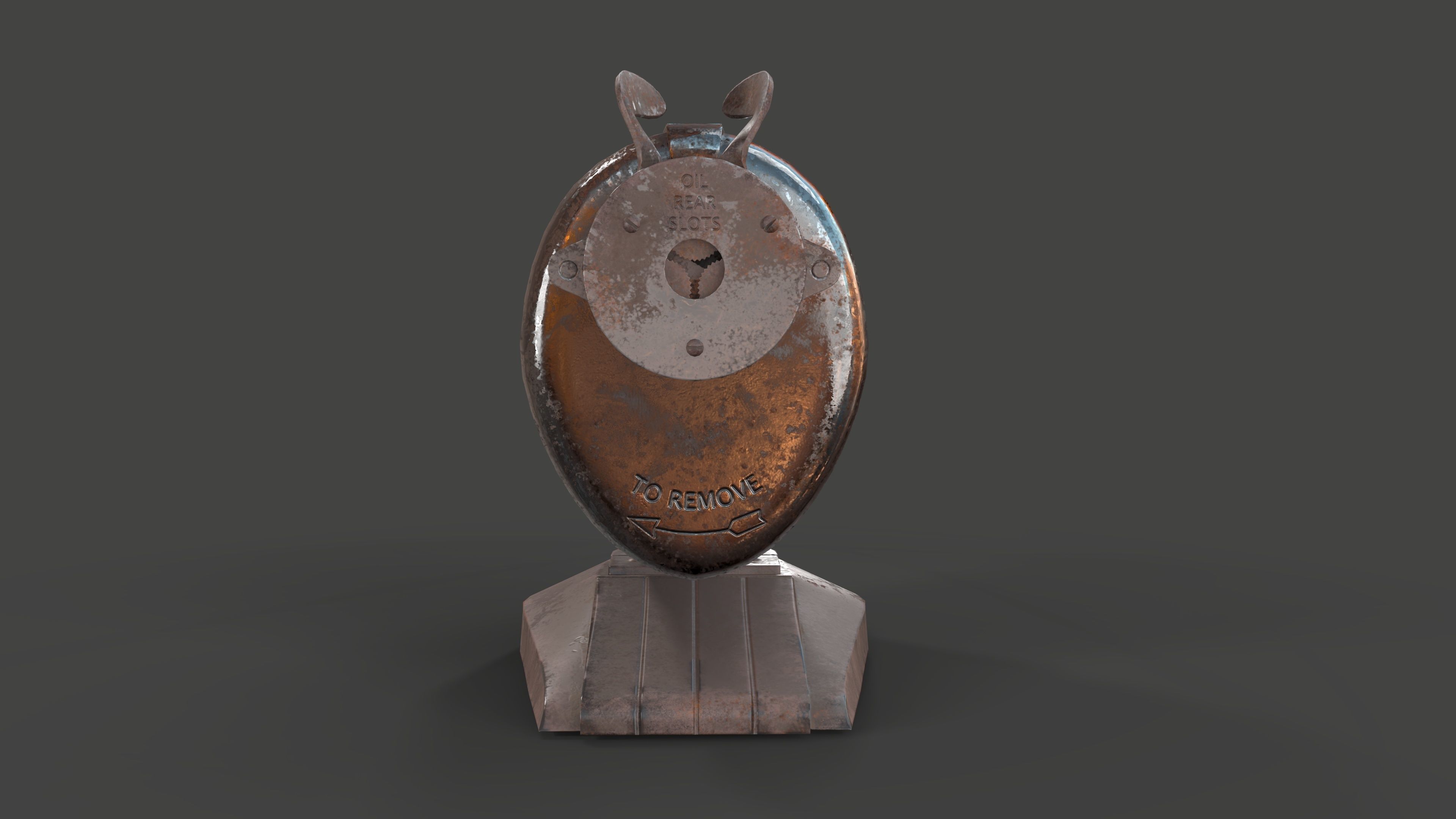 Pencil sharpener Low-poly 3D model_1