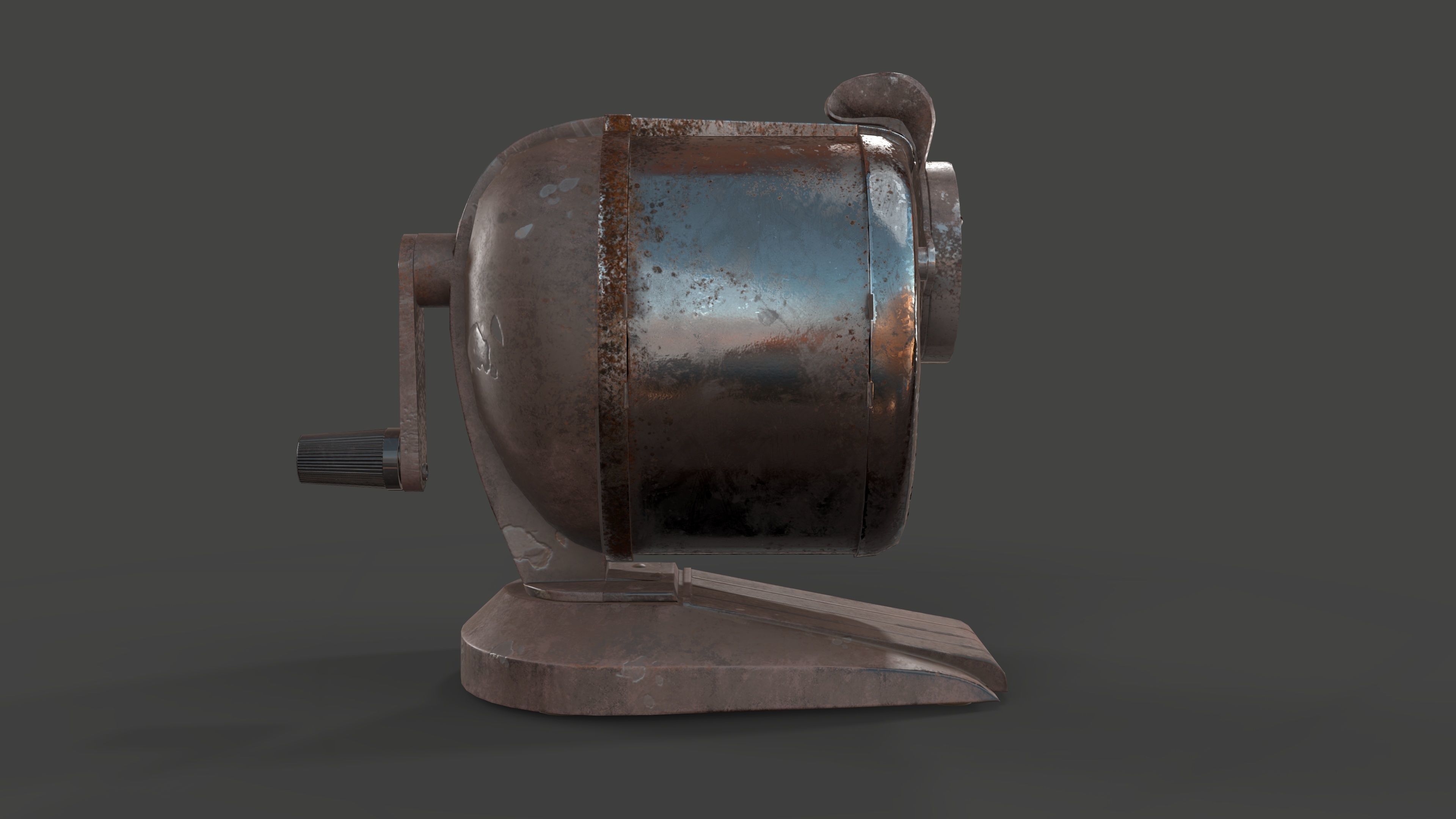 Pencil sharpener Low-poly 3D model_3