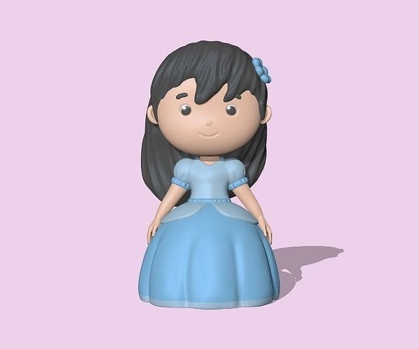 Girl Dress 3D model 3D printable CGTrader