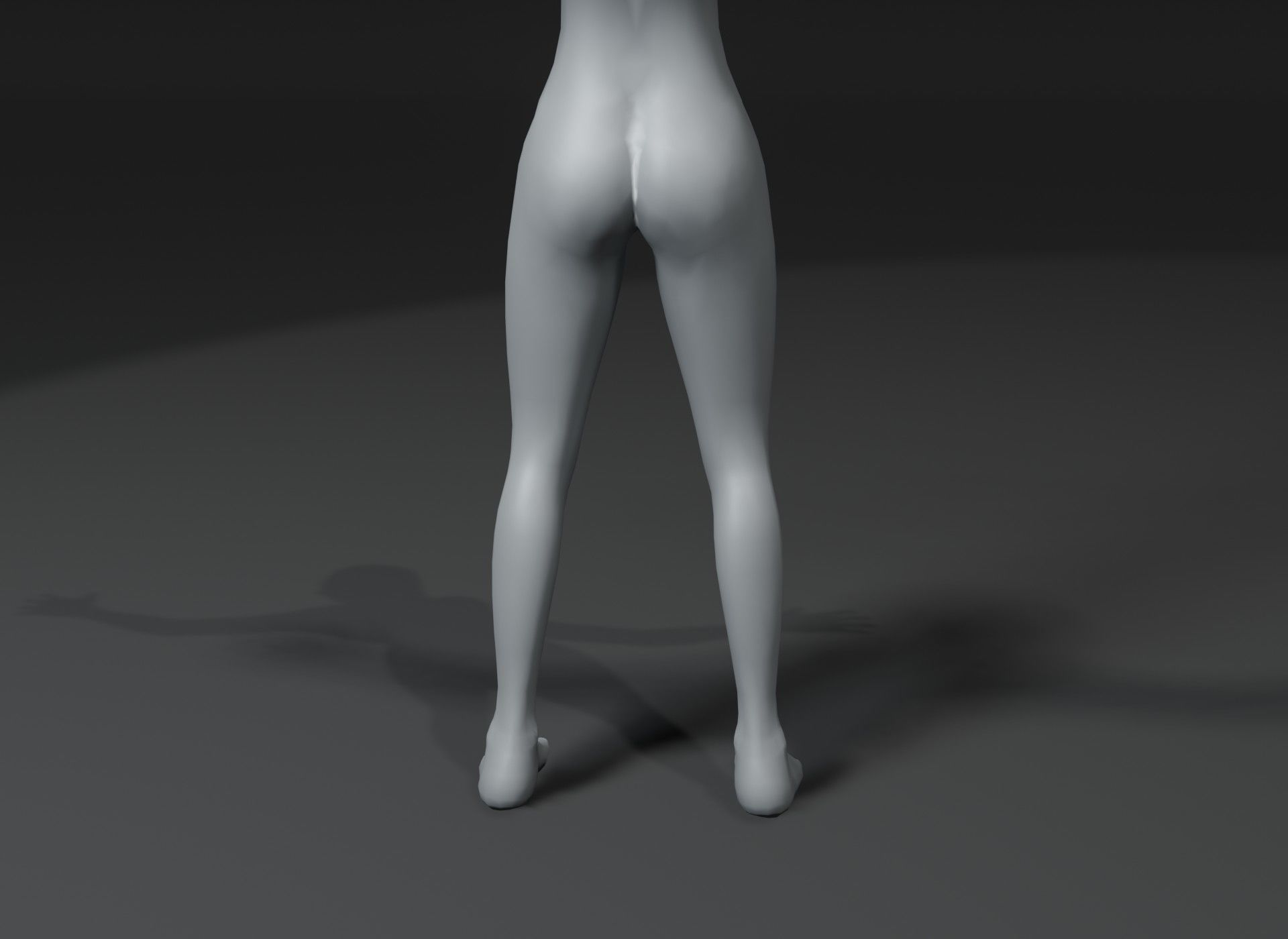 Girl Kid Body Base Mesh 3D Model 10k Polygons Low-poly 3D model_6