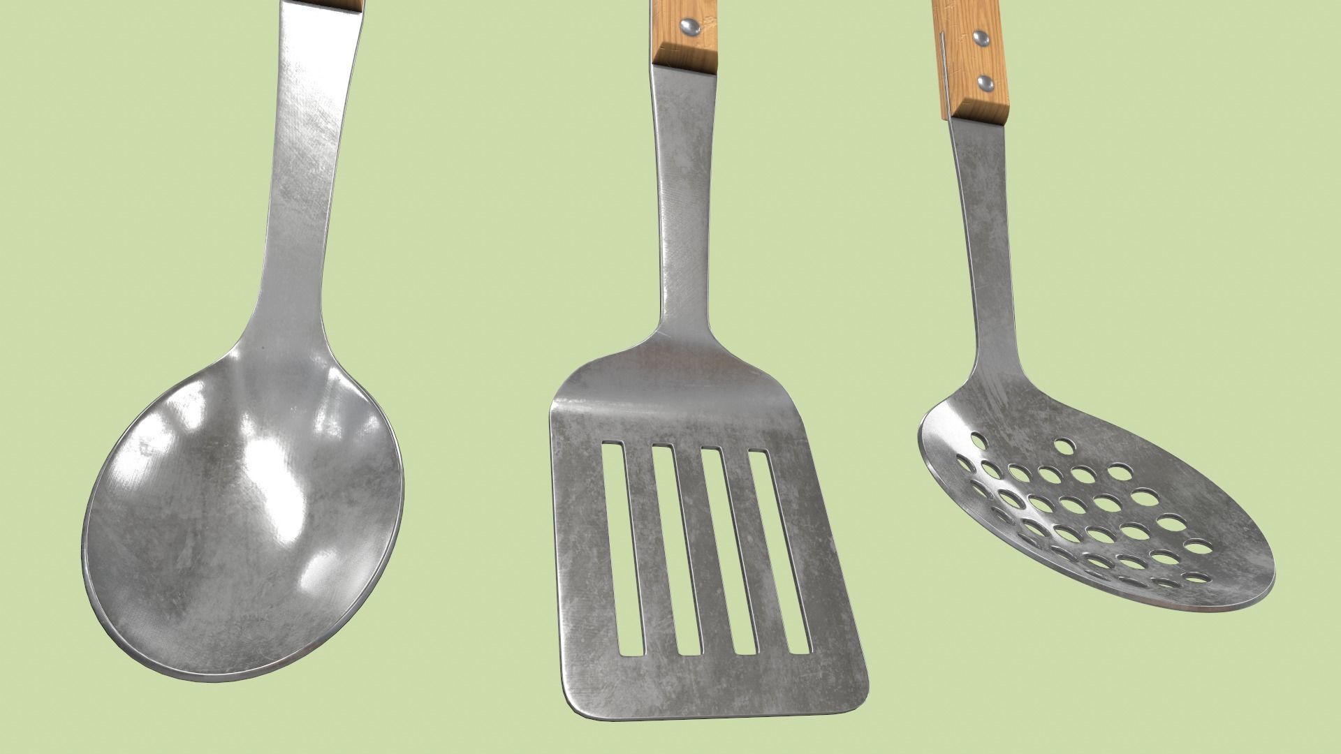 Kitchen Utensils Low-poly 3D model_10