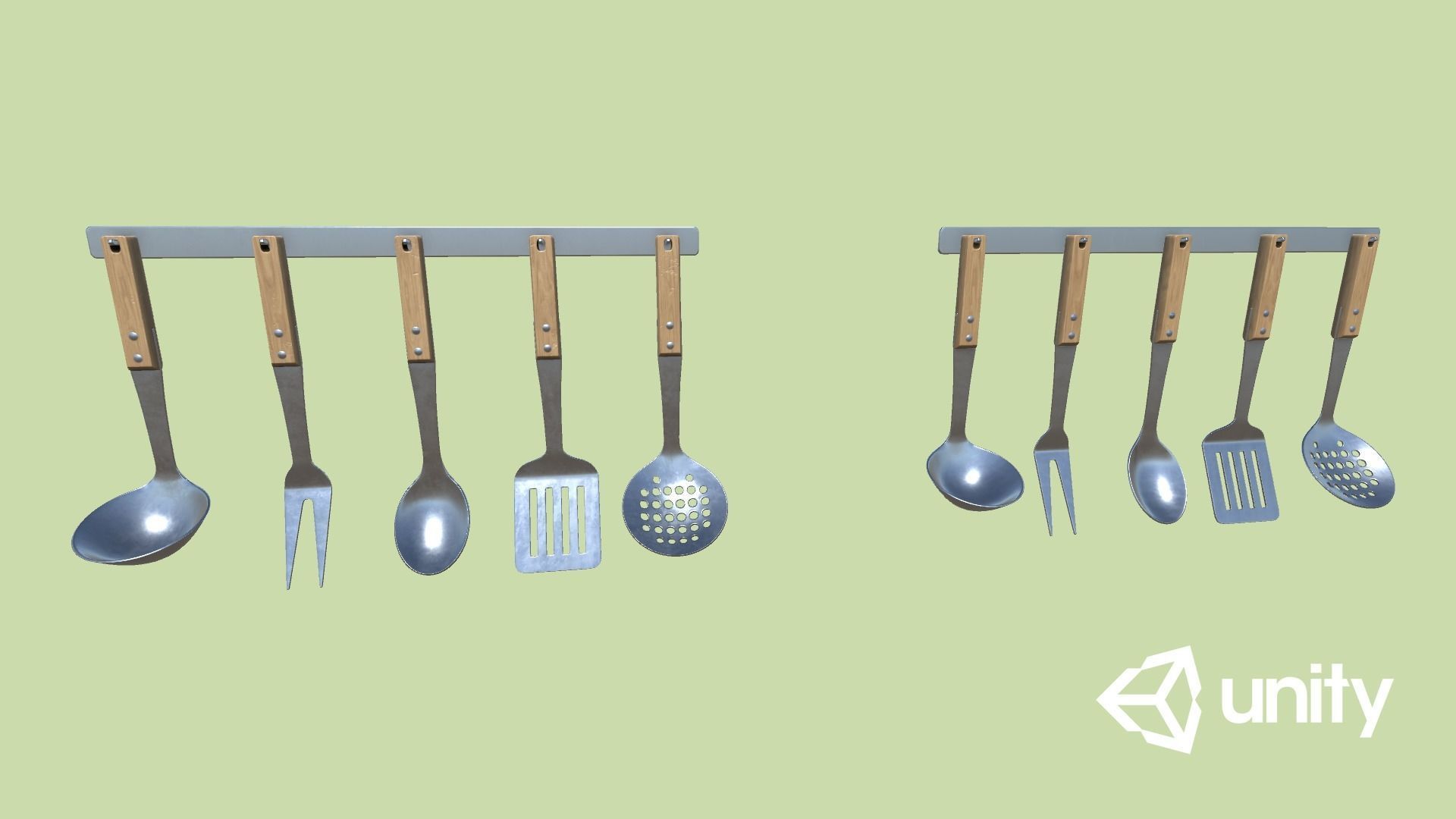 Kitchen Utensils Low-poly 3D model_16
