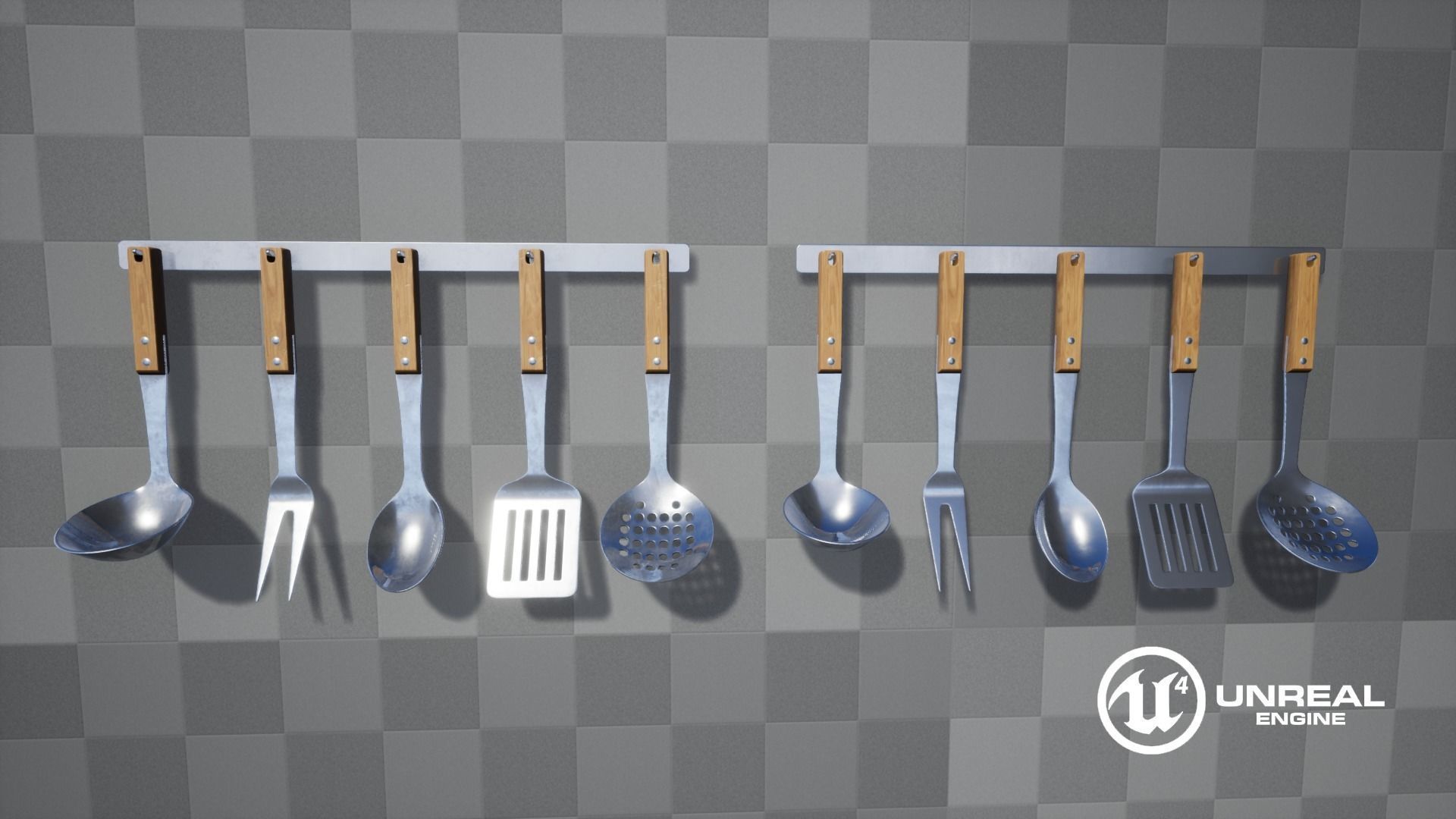 Kitchen Utensils Low-poly 3D model_17