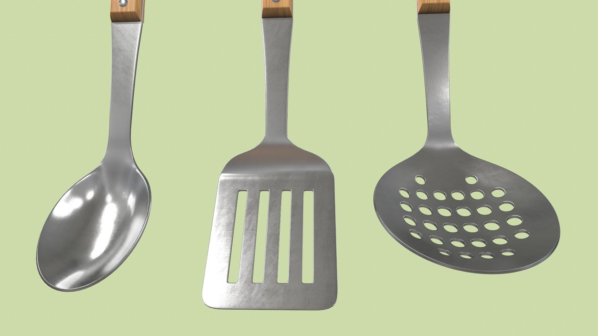 Kitchen Utensils Low-poly 3D model_11