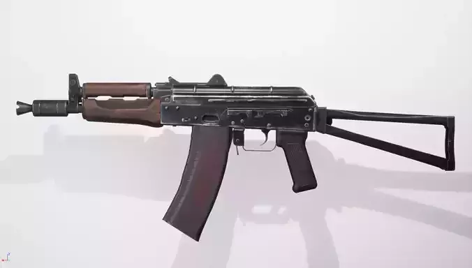 AKS74Y ak - rifle for gta san andreas Low-poly 3D model