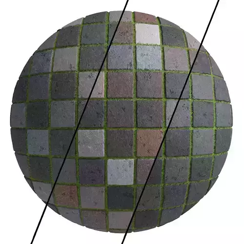 Grass Stone Materials5- By 3 color Pbr By Sbsar 4k