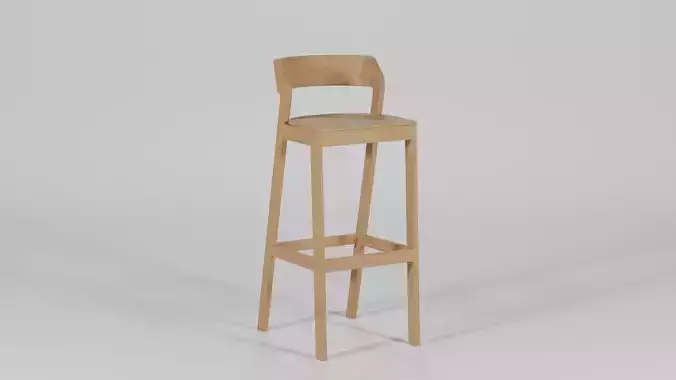 Wooden Bar Stool 36x44x90
