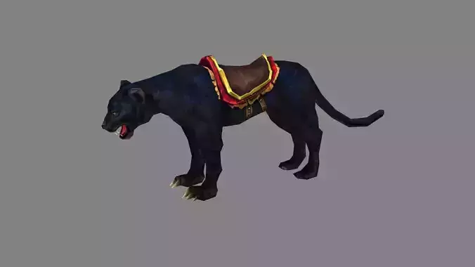 Cartoon black panther mount - Shadow Cheetah