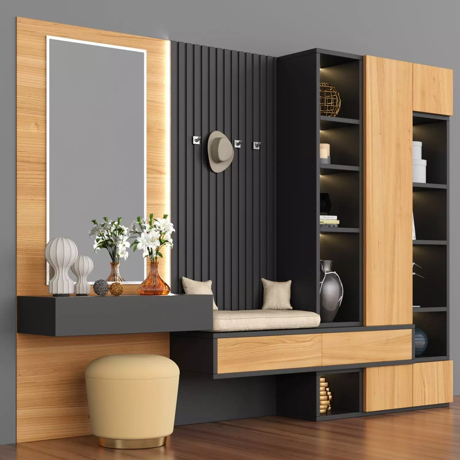 Hallway 129 3D model_0