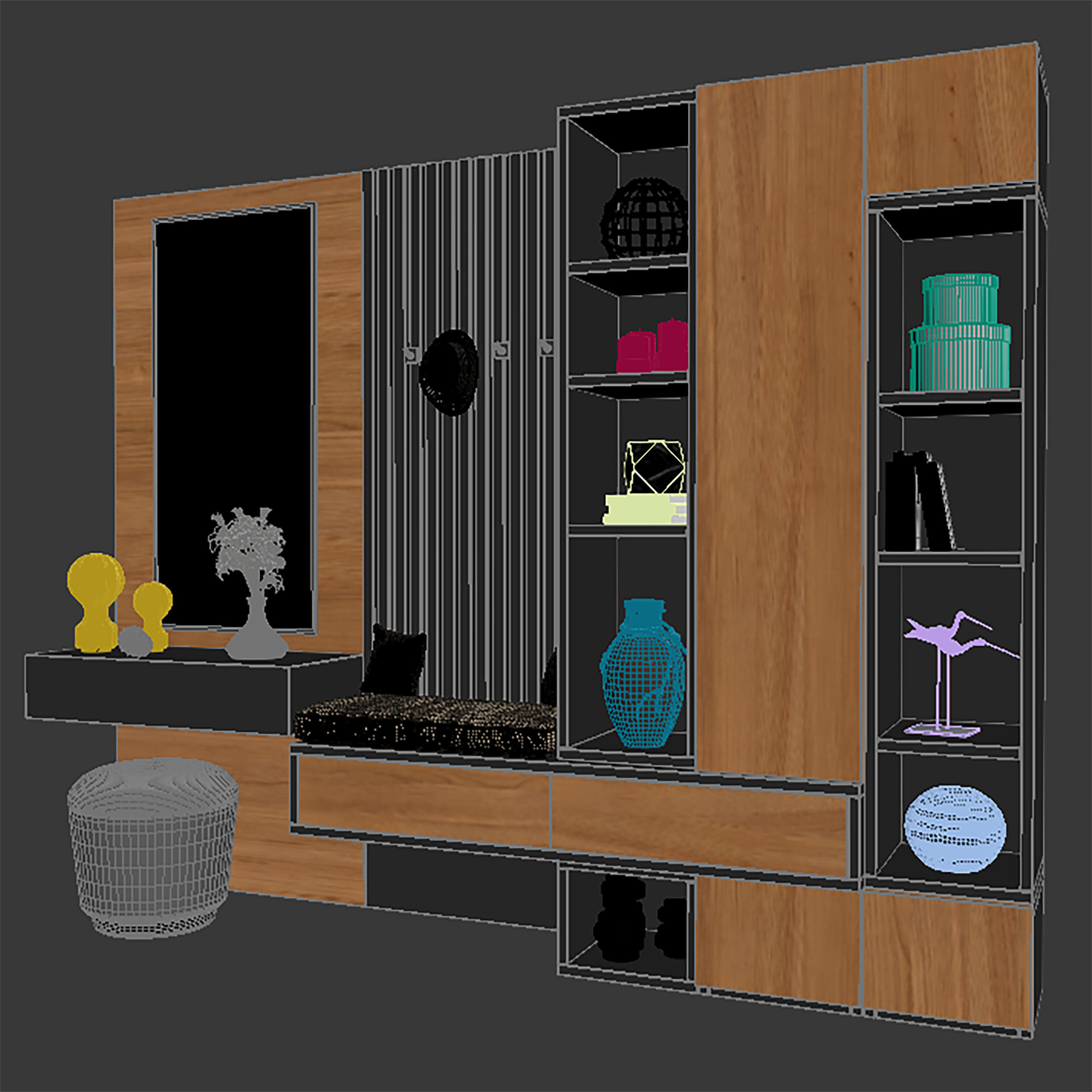 Hallway 129 3D model_2