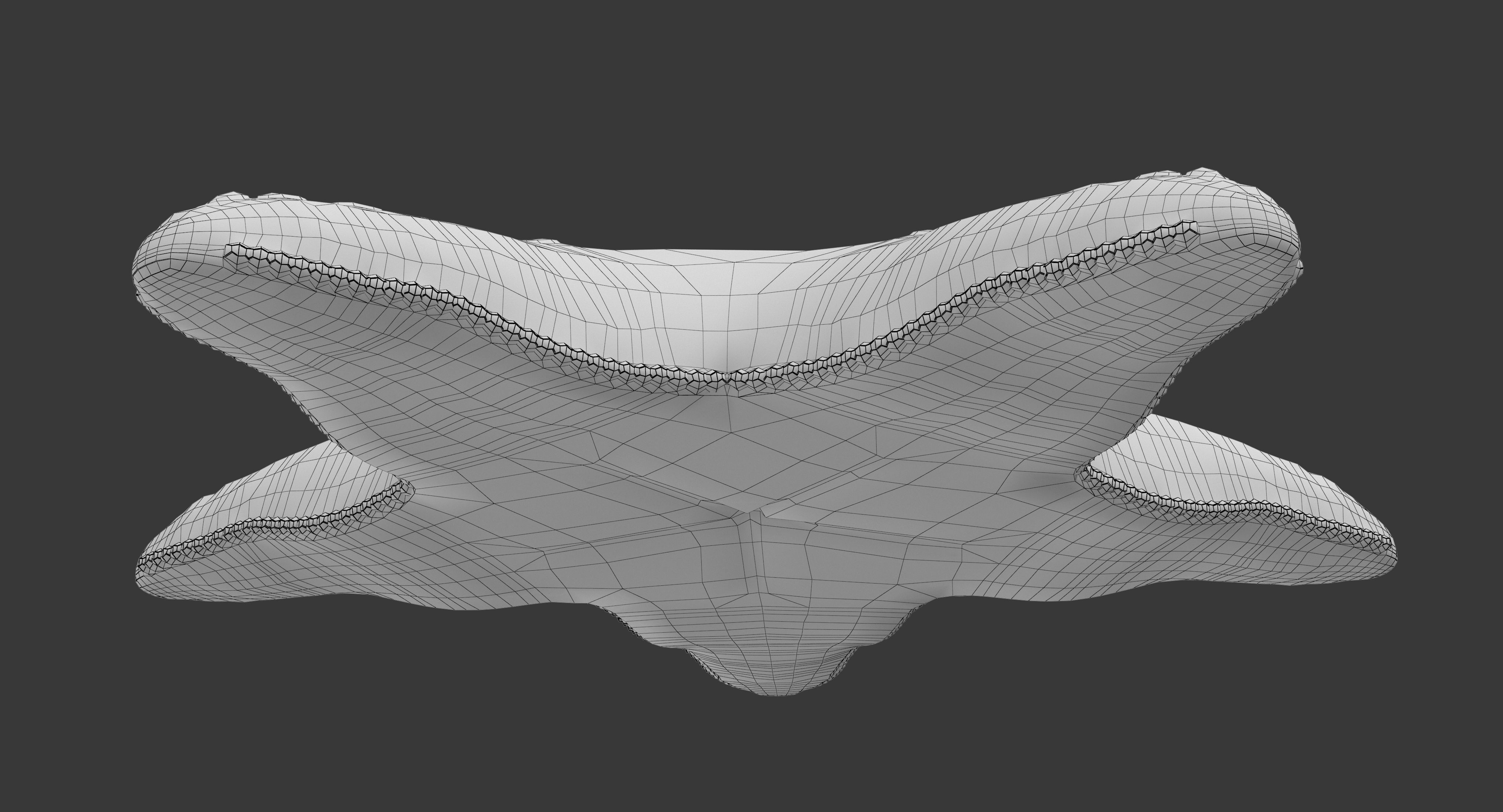 Starfish Low-poly 3D model_7