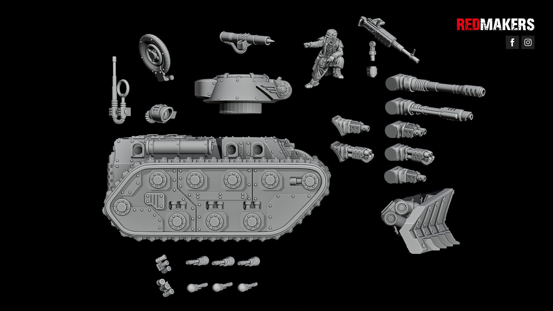 Infantry Fighting Vehicle - Imperial Force 3D print model_20
