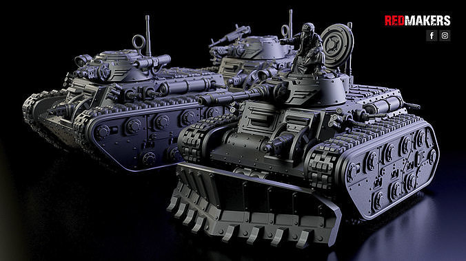 Infantry Fighting Vehicle - Imperial Force 3D print model 5