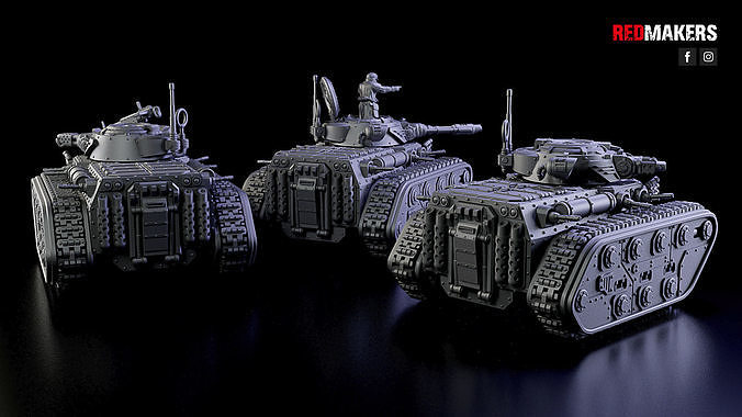 Infantry Fighting Vehicle - Imperial Force 3D print model 4