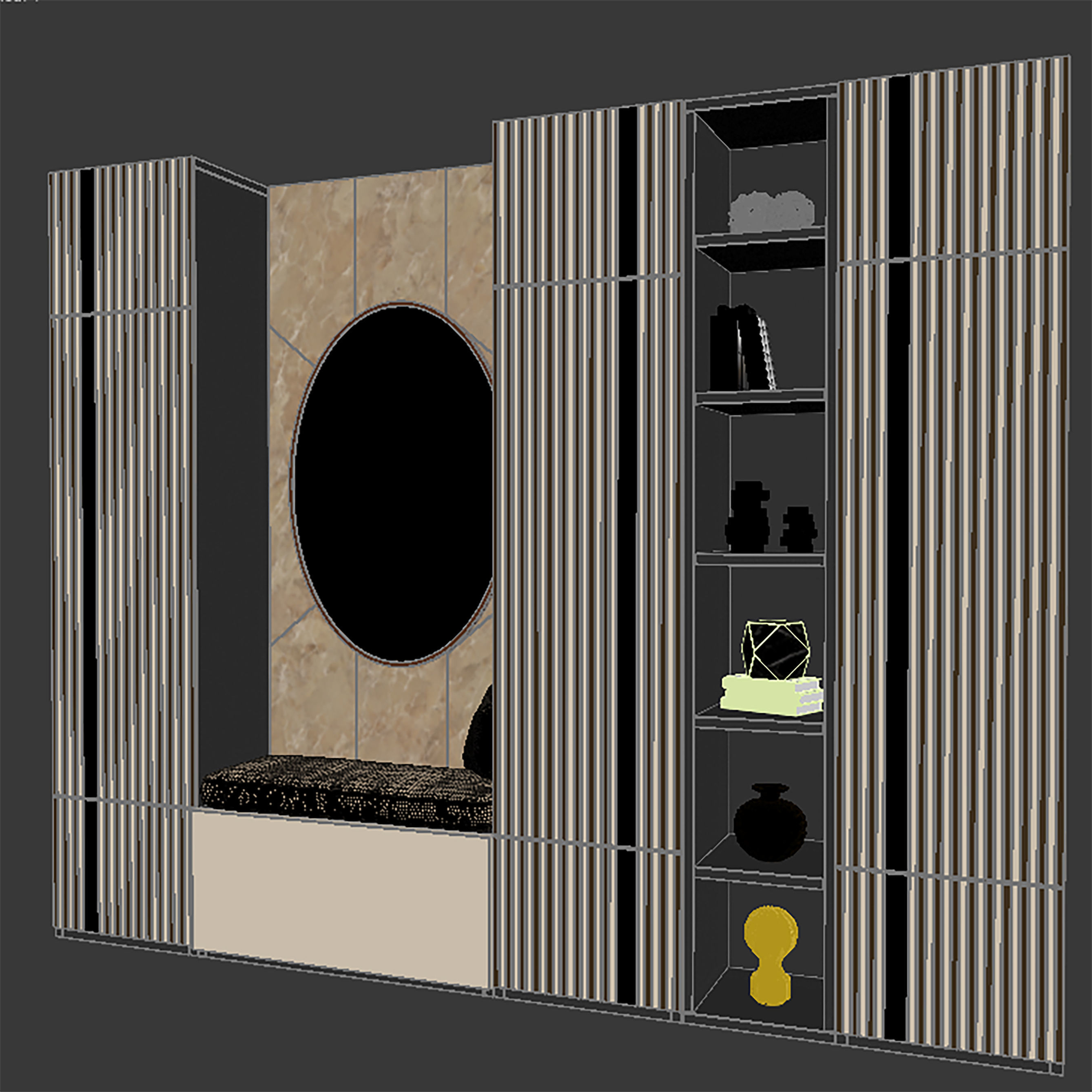 Hallway 130 3D model_2