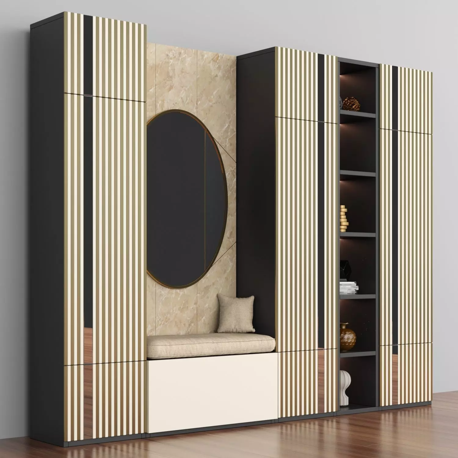 Hallway 130 3D model_0