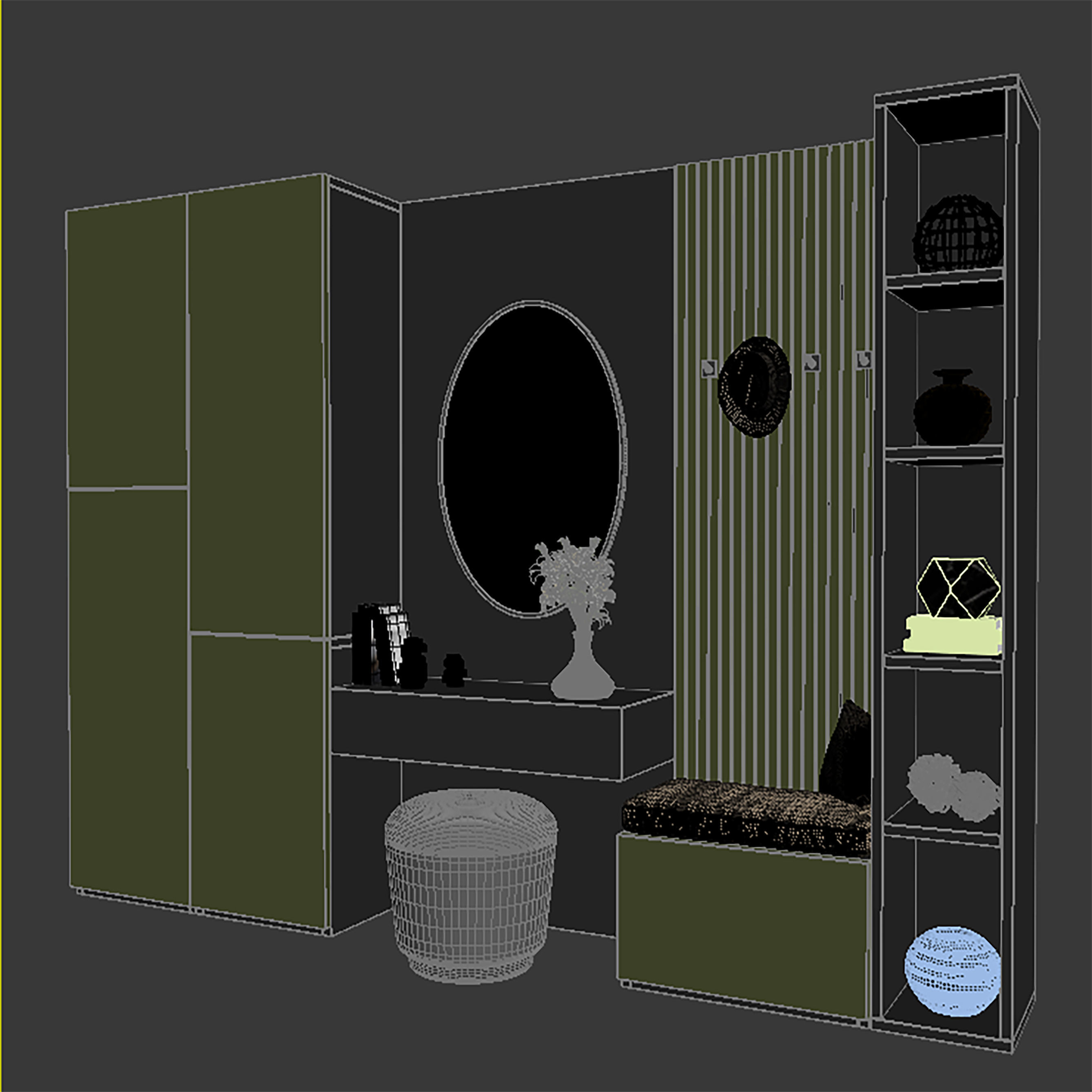 Hallway 131 3D model_2