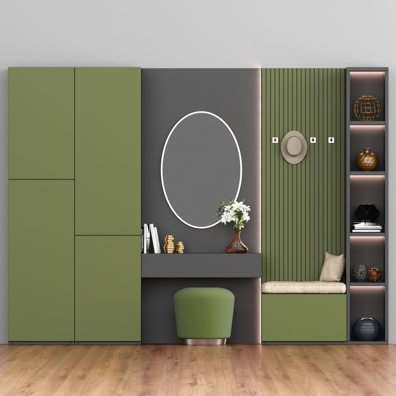 Hallway 131 3D model_1