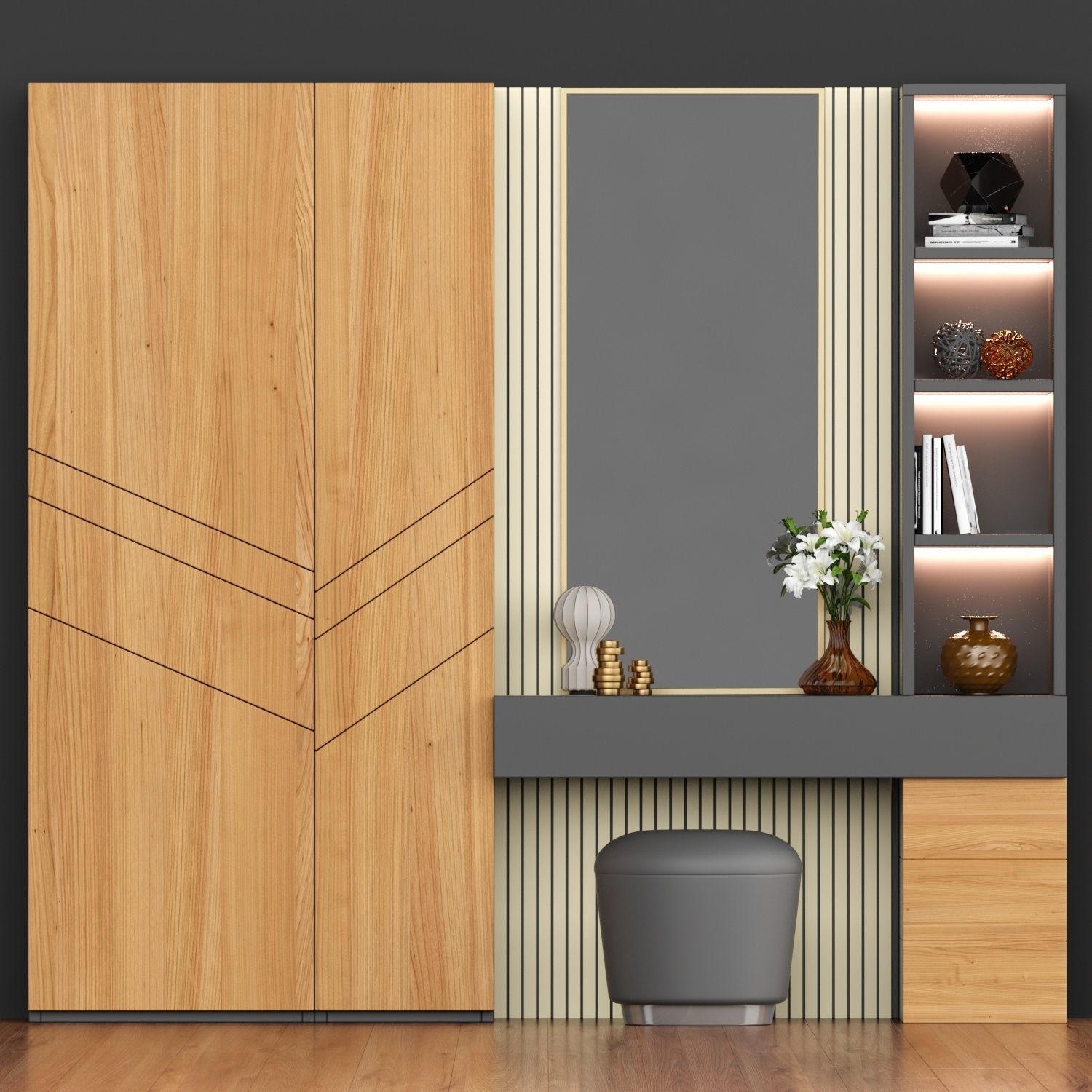 Hallway 134 3D model_1