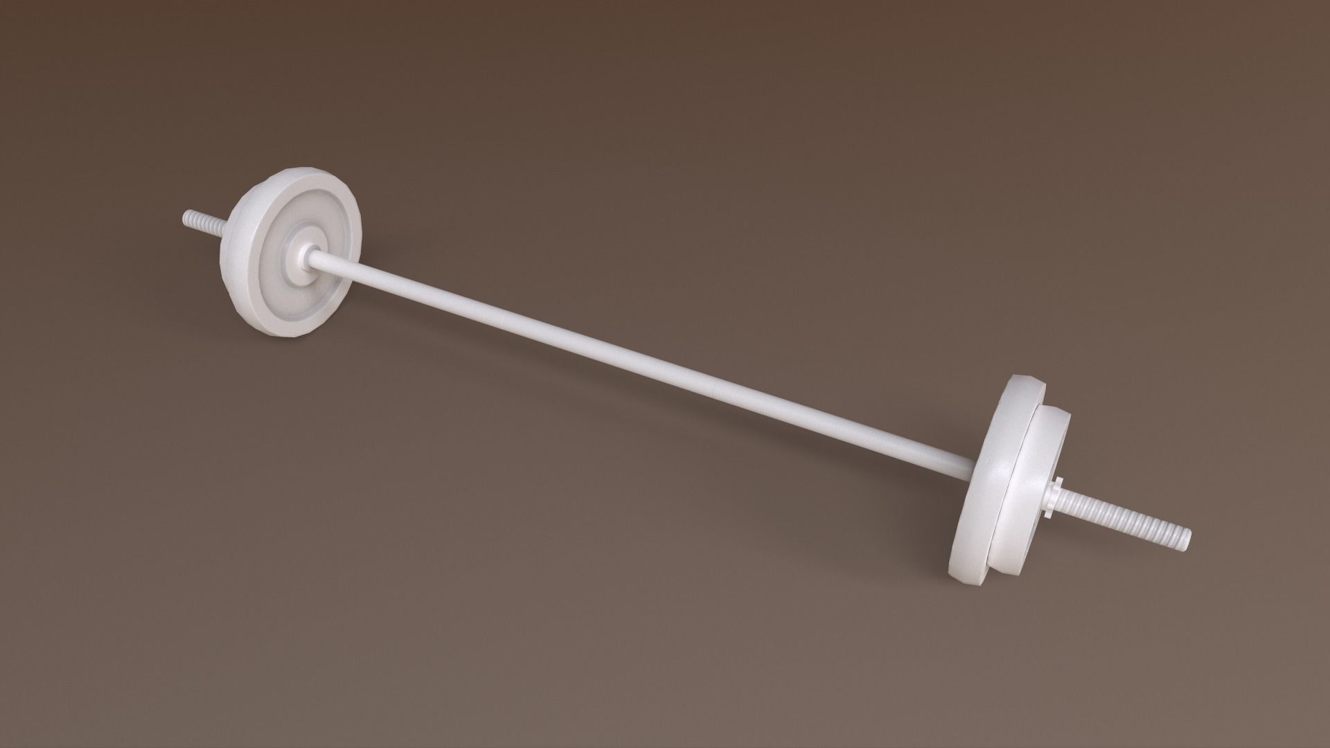 PBR Adjustable Barbell Set A3 Low-poly 3D model_16