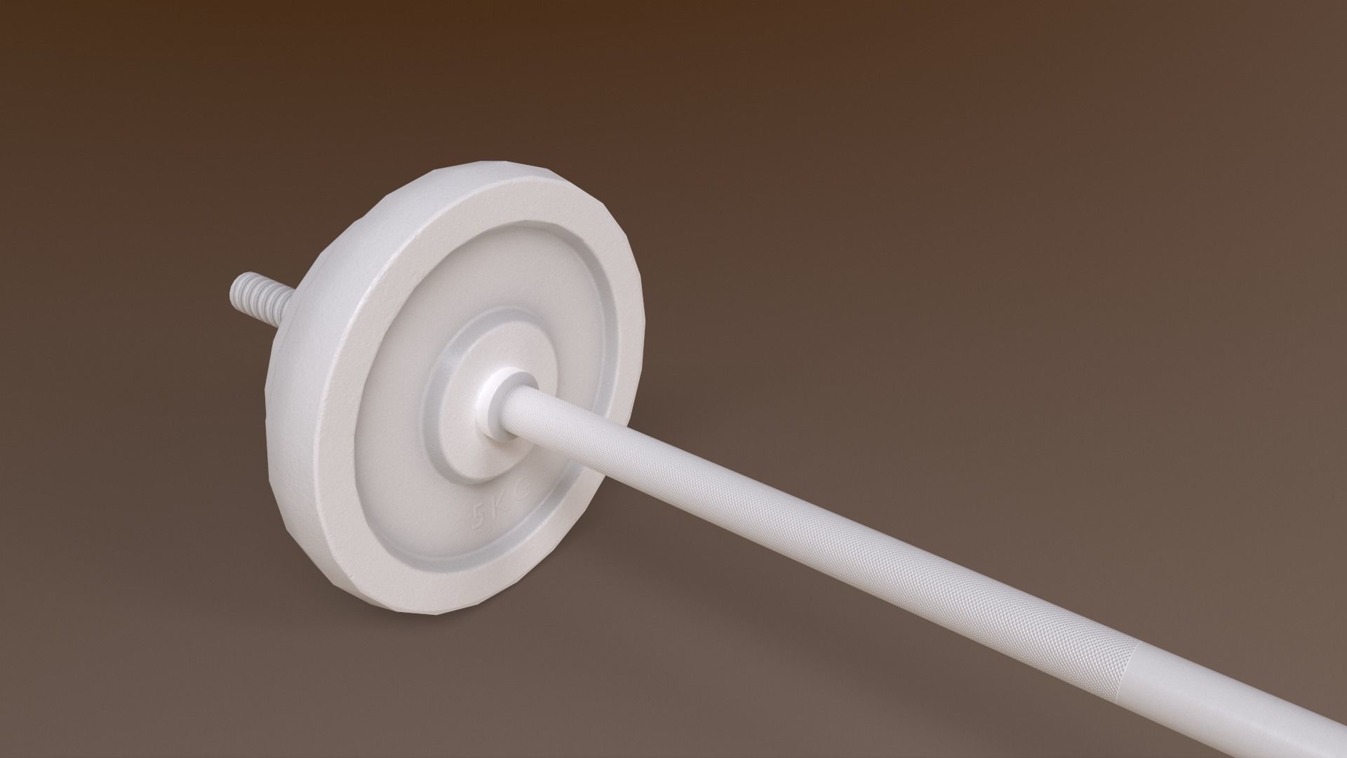 PBR Adjustable Barbell Set A3 Low-poly 3D model_18