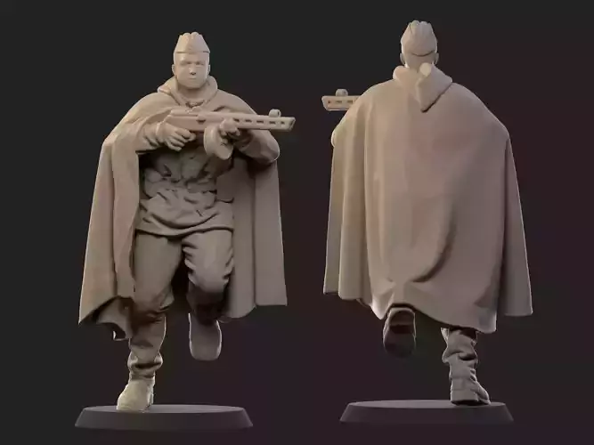  USSR  soldier ww2 3D print model